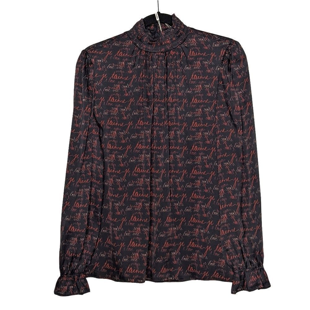 Tucker Stella Top Love Letters in Double Georgette Silk Top
